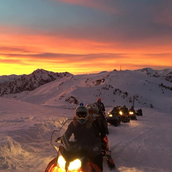 Sortie en motoneige à Risoul